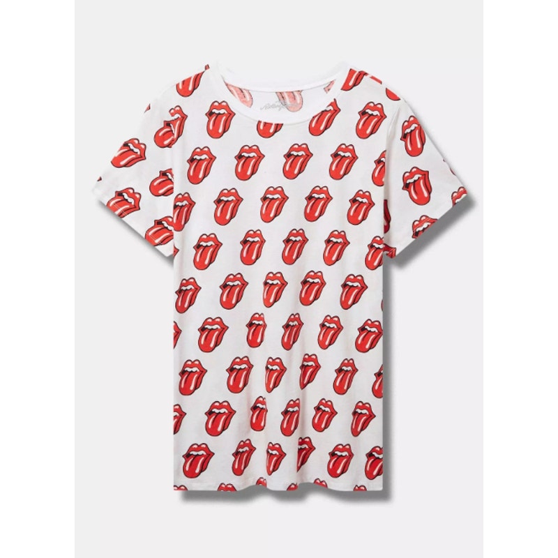 Torrid Women's Plus Size The Rolling Stones Logo Rock T-Shirt Size 00 M New
